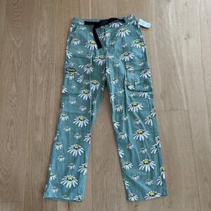 By Samii Ryan Low Rise Daisy Cargo Pants in Sage Green